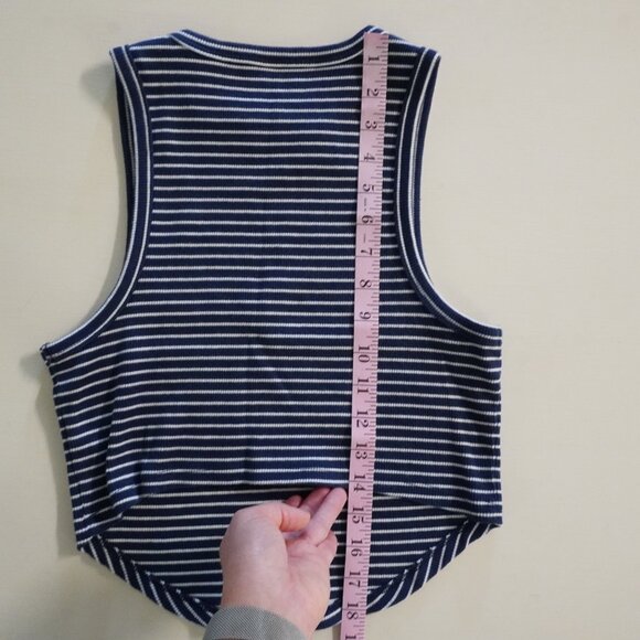 Aerie Ribbed Tank Cropped size Large - Picture 6 of 6